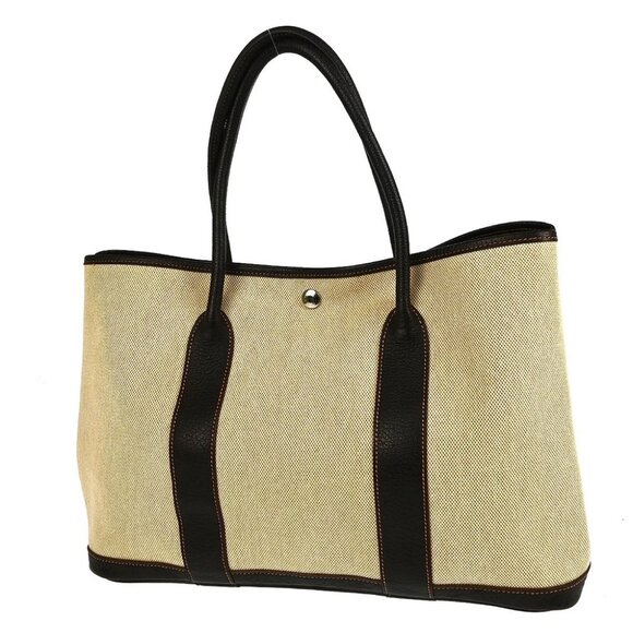 Hermes Beige Toile H Buffalo Garden Party 36 PM Tote Bag - Picture 2 of 7